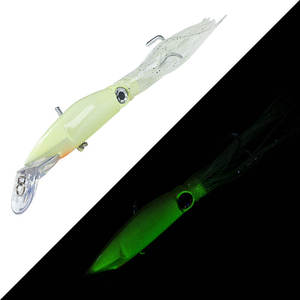 Venta al por Mayor Señuelos de Pesca JIZ001 de 14 cm 40 g para Curricán en Agua Salada, Faldas de Calamar Pulpo Luminosas y Realistas para Atún y Marlín - Product Image 3
