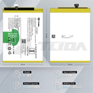 แบตเตอรี่โทรศัพท์มือถือแบบชาร์จได้ Li-Ion ของโรงงาน TLIDA ปี 2024 สำหรับรุ่น <span class=keywords><strong>vivo</strong></span> <span class=keywords><strong>B</strong></span>-G7/<span class=keywords><strong>B</strong></span>-O5/<span class=keywords><strong>B</strong></span>-<span class=keywords><strong>S7</strong></span>/<span class=keywords><strong>B</strong></span>-S2/<span class=keywords><strong>B</strong></span>-S1/<span class=keywords><strong>B</strong></span>-G5/<span class=keywords><strong>B</strong></span>-B2 รุ่น 3A มีสินค้าในสต็อก - Product Image 4