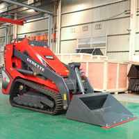 Chargeuse sur chenilles diesel compacte Derette XC1100 avec moteur Kubota de 25 CV, type chenille, chargeuse frontale agricole