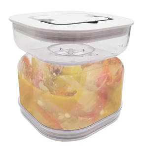 Pot de stockage en gros pour ail, cornichons et kimchi, avec fourchette, distributeur sec/humide, récipient de fermentation hermétique pour aliments de cuisine - Product Image 3