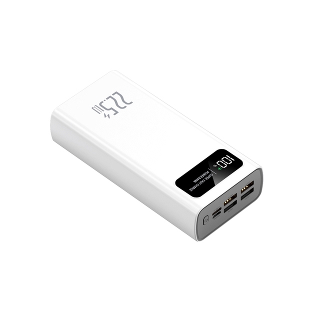 High Quality Portable Big Capacity 30000mah Power Bank Fast Charging Four USB Type-C Power Banks Multi-Port Charger