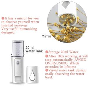 Mini vapor Facial portátil, extensiones de pestañas Nano portátiles, aceite seco, tratamiento hidratante para la piel, niebla Facial para uso doméstico - Product Image 5