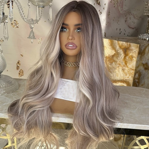 Perruques juives de qualité supérieure en gros pour femmes blanches, nœuds invisibles, cheveux humains naturels, <span class=keywords><strong>perruque</strong></span> en dentelle sans colle, <span class=keywords><strong>prix</strong></span> d'usine, fournisseur - Product Image 6
