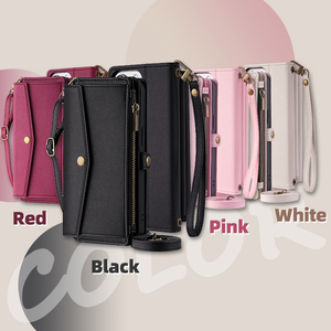 สําหรับOPPO Reno F25 ยาวLanyard FlipหนังสําหรับReno 11F 11 10 Pro 8T 8 Pro <span class=keywords><strong>8Z</strong></span> 7 7Z 7 ซิปกระเป๋าสตางค์อุปกรณ์เสริม - Product Image 6