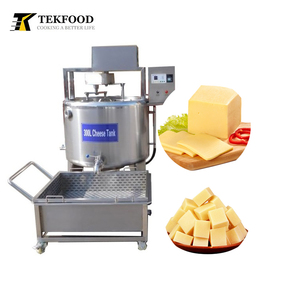 Tekfood nhà máy quy mô nhỏ tự động pho mát VAT Mozzarella Margarine làm cho máy ép pho mát sữa dây chuyền sản xuất - Product Image 1