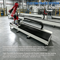 Bras robotique professionnel à moteur PLC sur rail linéaire pour machine CNC, avec pince pneumatique à vide personnalisée pour chargement et déchargement, prix usine