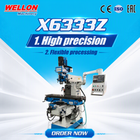 Machine de fraisage et de perçage automatique WELLON X6332Z, haute vitesse, haute précision, traitement flexible pour le métal, avec certification CE