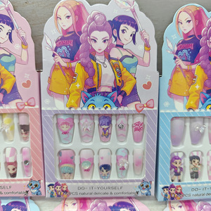 Autocollants pour ongles en plastique de qualité supérieure <span class=keywords><strong>K</strong></span>-POP Demon Hunt Girl Group, couverture complète, pour enfants et filles - Product Image 2