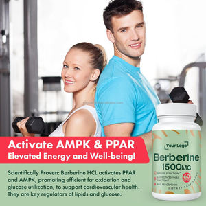 Suplemen Betaine Alami Private Label 60 Kapsul Lunak Berberin 1500mg Mengaktifkan Glp-1 untuk Wanita dan Pria - Product Image 5