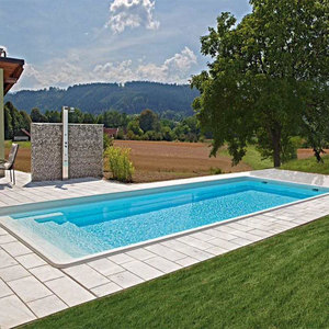 Encantadores accesorios de fibra de vidrio enterrados a la venta. Nuevo Marco de piscina prefabricado rectangular-Full Charm - Product Image 6