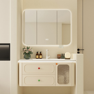 <span class=keywords><strong>GODI</strong></span> moderno elegante de gama alta de lujo de montaje en pared gabinete de baño montado en el suelo clásico agitador lavado tocador almacenamiento - Product Image 4