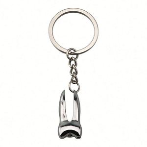 SY2827 Creative <b>Mini</b> Dental Molar Tooth Shaped Keychain Teeth Metal Key Chains Dental Promotional Gifts Dentist Keychain - Product Image 2