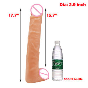 Dildo <span class=keywords><strong>géant</strong></span> massif de 17,7 pouces de large, 15,7 pouces de long, taille légendaire king size, réaliste, extra large, colosse, pour l'anus - Product Image 6