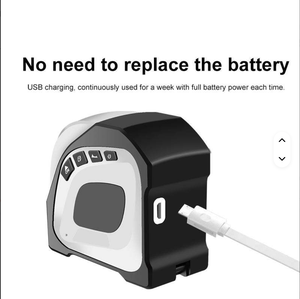 Ruban à mesurer laser numérique portable de 40 mm, 5 m, précis, en ABS et acier inoxydable, design compact, mesure jusqu'à 5 mètres - Product Image 2