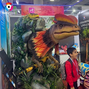 Modelo <span class=keywords><strong>de</strong></span> Dinosaurio Dilophosaurus Animatrónico <span class=keywords><strong>de</strong></span> Tamaño Real para Parques <span class=keywords><strong>de</strong></span> Atracciones y Parques <span class=keywords><strong>de</strong></span> Aventuras - Product Image 2