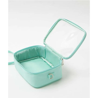 Pochette de maquillage transparente personnalisée avec logo, mini, avec sangle de poignet, portable, multi-usages, pour figurines de poupées