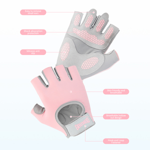 Half Finger Weightlifting <strong>Gloves</strong> for Women Gym Fitness Palm Protection Training Sports Workout <strong>Gloves</strong> - Product Image 1
