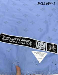 Encaje Suizo Africano en Suiza 2026, Poliéster y Algodón Seco Africano <span class=keywords><strong>Amarillo</strong></span> con Bordado de Encaje Aso Oke - Product Image 6