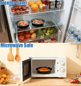 Contenants jetables pour restaurant de 24 oz pour la livraison de nourriture, plateau de brunch, boîte de conteneur, <span class=keywords><strong>vaisselle</strong></span> en <span class=keywords><strong>plastique</strong></span> pour la restauration rapide avec couvercle - Product Image 4