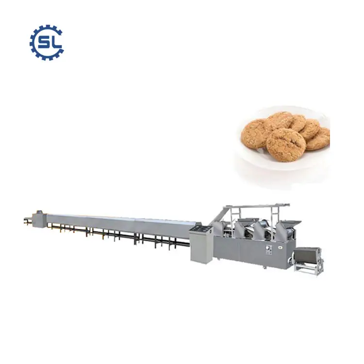 Linea di produzione automatica di biscotti su piccola scala di cracker di farina d'avena integrale