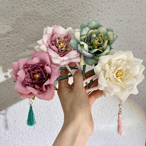 Nouvelles Épingles à Cheveux Fleurs Printemps-Été Dégradé de Couleur Rose Fleur de Mariage Accessoires <span class=keywords><strong>pour</strong></span> Femmes - Product Image 5