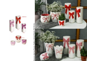 Franse stijl keramische boogvaas voor bloemstukken in de slaapkamer of aan de eettafel, geschikt voor gedroogde bloemen. - Product Image 5