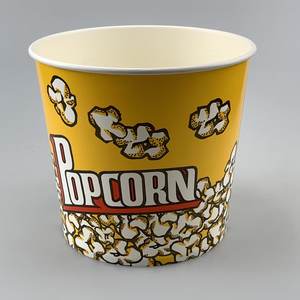 Seau en papier jetable personnalisé pour popcorn et poulet frit, 24 oz, 32 oz, 85 oz, 170 oz, gobelet à popcorn - Product Image 6