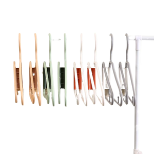 New arrivals tủ quần áo lưu trữ quần áo nửa có thể gập lại móc tiết kiệm không gian du lịch xách tay Trọng lượng nhẹ chống trượt quần áo móc - Product Image 5