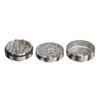 Broyeur à herbes manuel en titane VA 63 mm, haute qualité, facile à utiliser, faible MOQ
