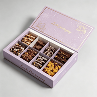 Boîte à emporter personnalisée pour gâteaux, gaufres, brownies, pâtisseries, fruits, collations, en-cas, fête du thé de l'après-midi