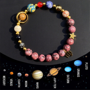 Bracelet DAISY xiaod, un nouveau style de bijoux en pierre naturelle et cristal, mettant en scène les douze signes du zodiaque et les huit constellations. - Product Image 1
