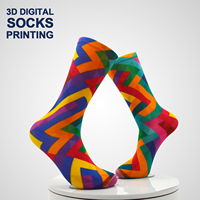 Chaussettes en coton Xingyou à impression numérique 3D, chaussettes amusantes pour hommes, design de logo, chaussettes de sport originales, chaussettes décontractées de luxe personnalisées