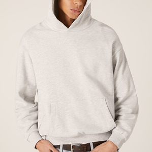เสื้อกันหนาวแบบสวมหัวยูนิเซ็กซ์มีฮู้ดผ้าฝ้ายโอเวอร์ไซส์ออกแบบโลโก้ได้ตามต้องการผู้ผลิต OEM แฟชั่นสตรีทแวร์ - Product Image 3