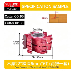 YUFU Fraise combinée en alliage personnalisable, compatible OEM, pour usinage conventionnel, gravure HRC 65/60 et autres machines - Product Image 5