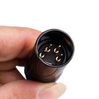 Connecteur XLR mâle/femelle 4 broches RASANTEK en laiton, contact 10A, pour haut-parleur HIFI, prise audio