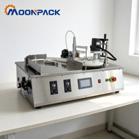 Machine de remplissage et de bouchage automatique de table Moonpack pour petites bouteilles d'huile essentielle, de lait et d'huile de cuisson