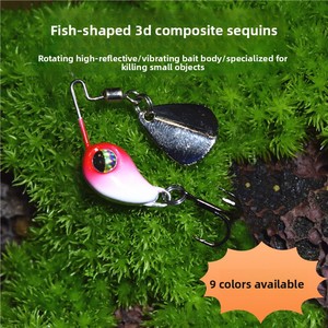 Señuelo de pesca VIB artificial duro de metal compuesto con lentejuela, tipo estrella de explosión pequeña, micro criatura, lentejuela de grano para pesca - Product Image 5