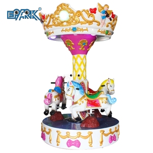 Bán Chạy Hấp Dẫn 3 Chỗ Mini Fairground Rides Mini Carousel Merry Go Round Cho Trung Tâm Mua Sắm - Product Image 1