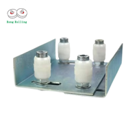 Quincaillerie pour portail coulissant Rouleau de guidage supérieur en nylon durable avec support robuste