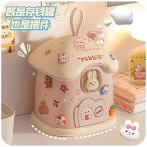 Hucha con diseño de casa de hongos, caja de dinero portátil para niños, regalo decorativo - Product Image 1