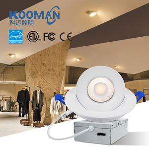 North <span class=keywords><strong>Amarica</strong></span> 4 pulgadas 5CCT cardán Led luces empotradas 360 ° + 90 ° ajustable direccional Retrofit Eyeball Can luces con Jbox - Product Image 1