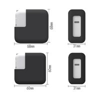 Coque de batterie en silicone souple Housse de protection pour adaptateur secteur Apple Vision Pro MR VR AR