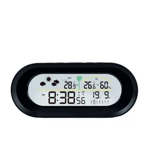 Digital Weather Station Table Clock With Color Display Wireless Forecast Station Weather