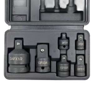 6 Peças Pneumática Soquete Adaptador Redutor Adaptador Drive Chave 1/4 "1/2" 3/8 "3/4" Ratchet Breaker Mão Ferramenta Set Box - Product Image 6