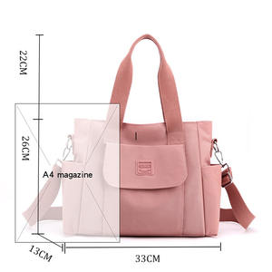 批发尼龙防水大容量户外旅行时尚定制拉链女士手提袋 - Product Image 2