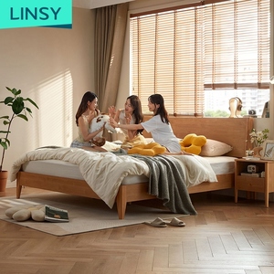 Linsy hiện đại duy nhất Vua giường ngủ nội thất phòng ngủ thiết kế Murphy khung tất cả các khách sạn gỗ giường OU2A-A - Product Image 6