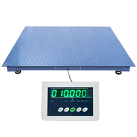 Báscula de Plataforma de Alta Resistencia de 3 Toneladas con Pantalla LED Verde y RS232
