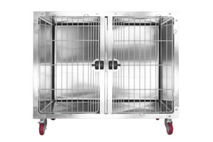 Gabbia per Cani KA-509S Aeolus in Acciaio Inox 304 con Angoli Arrotondati e Motivo a Rete Solida - Product Image 3