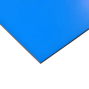 Китайская Лучшая цена, светло-голубой мерцающий декоративный рифленый звукозащищенный лист, 3d доска, пластиковая алюминиевая композитная стеновая панель acp