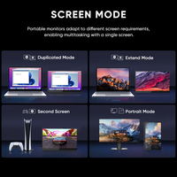 Monitor LCD Portátil de 14 Pulgadas con Pantalla Táctil 4K IPS, DCI-P3 100%, Soporte Plegable, Pantalla Dual Extensible para Laptop